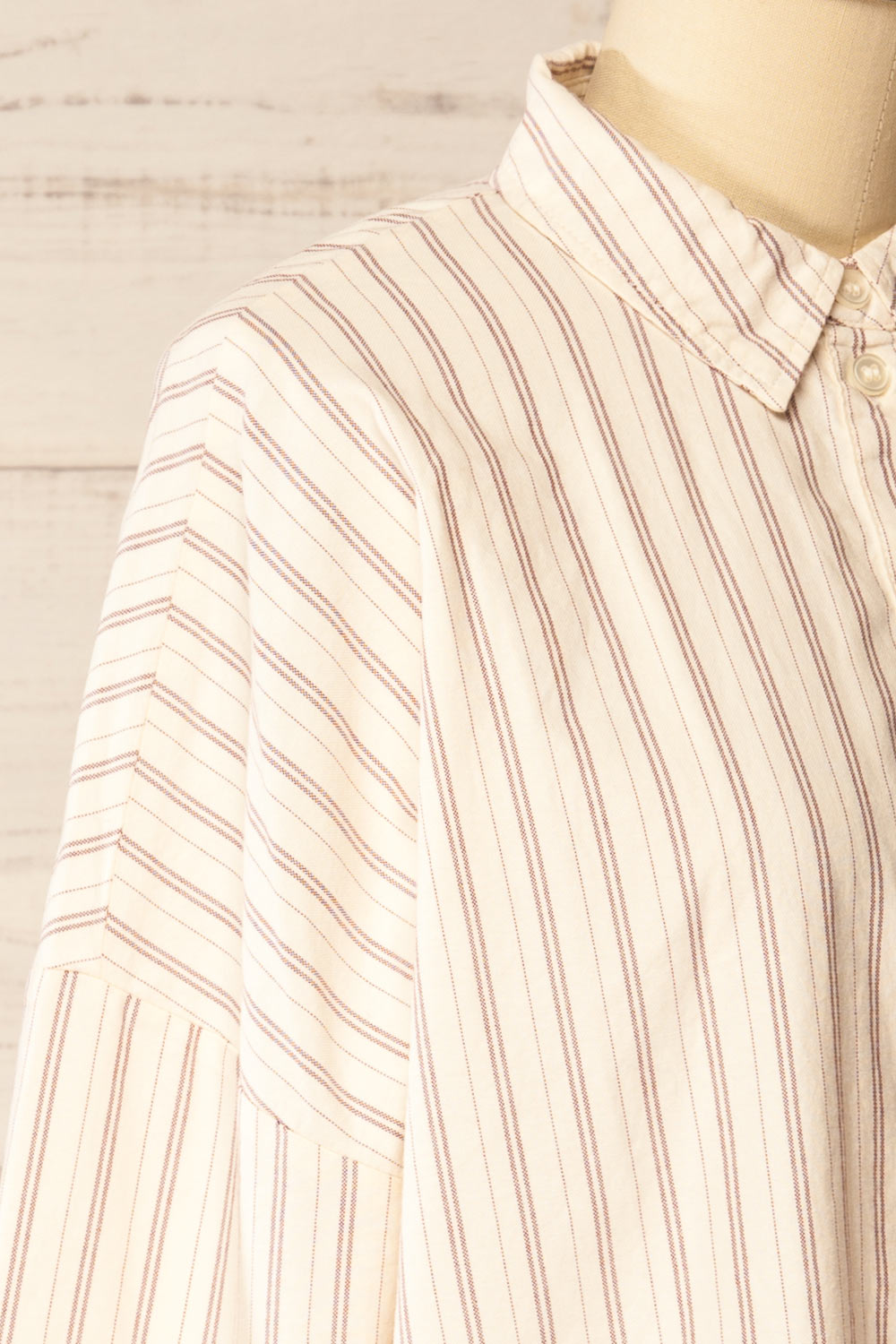 Bahamas Striped Button-Up Cotton Shirt | La petite garçonne side