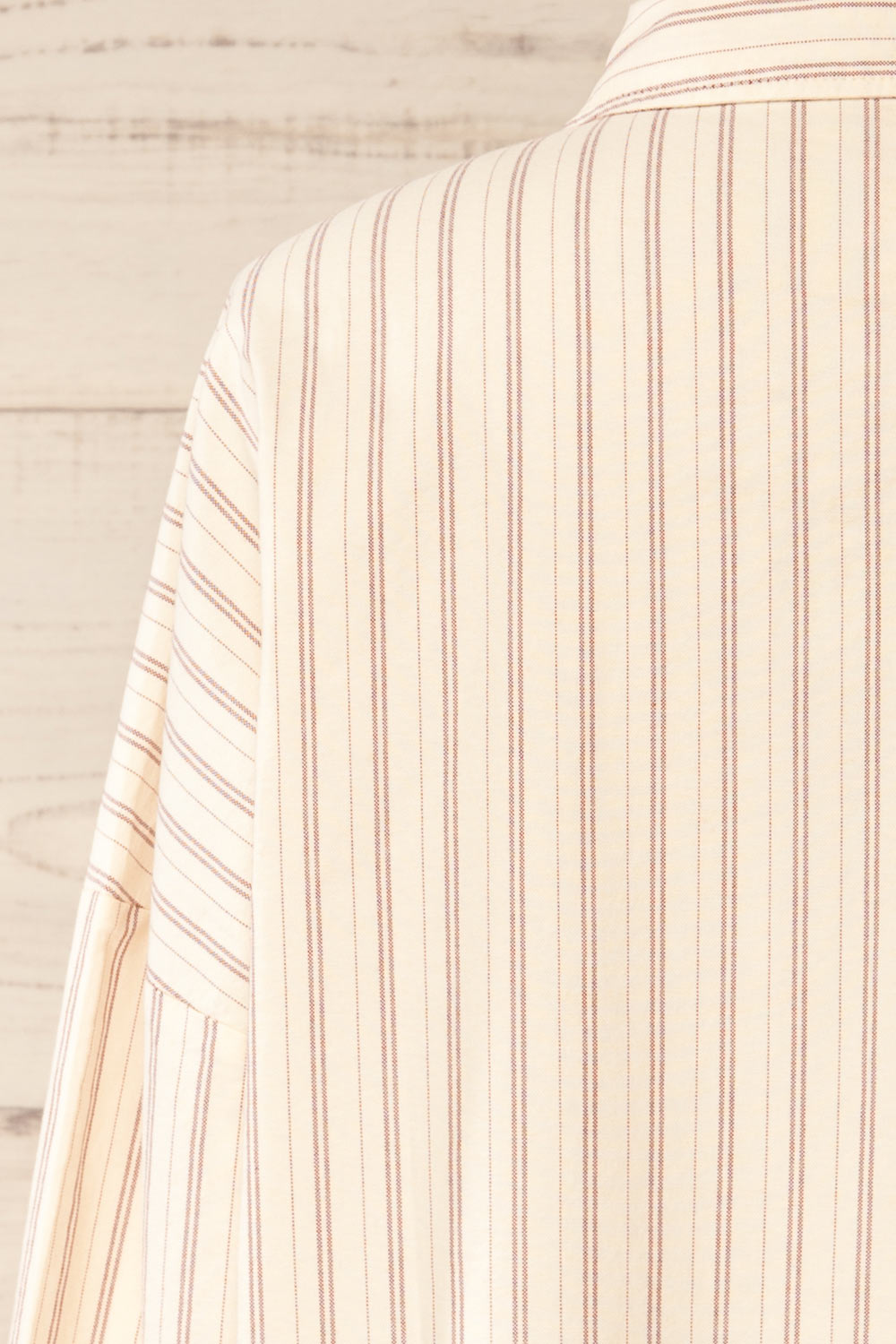 Bahamas Striped Button-Up Cotton Shirt | La petite garçonne back
