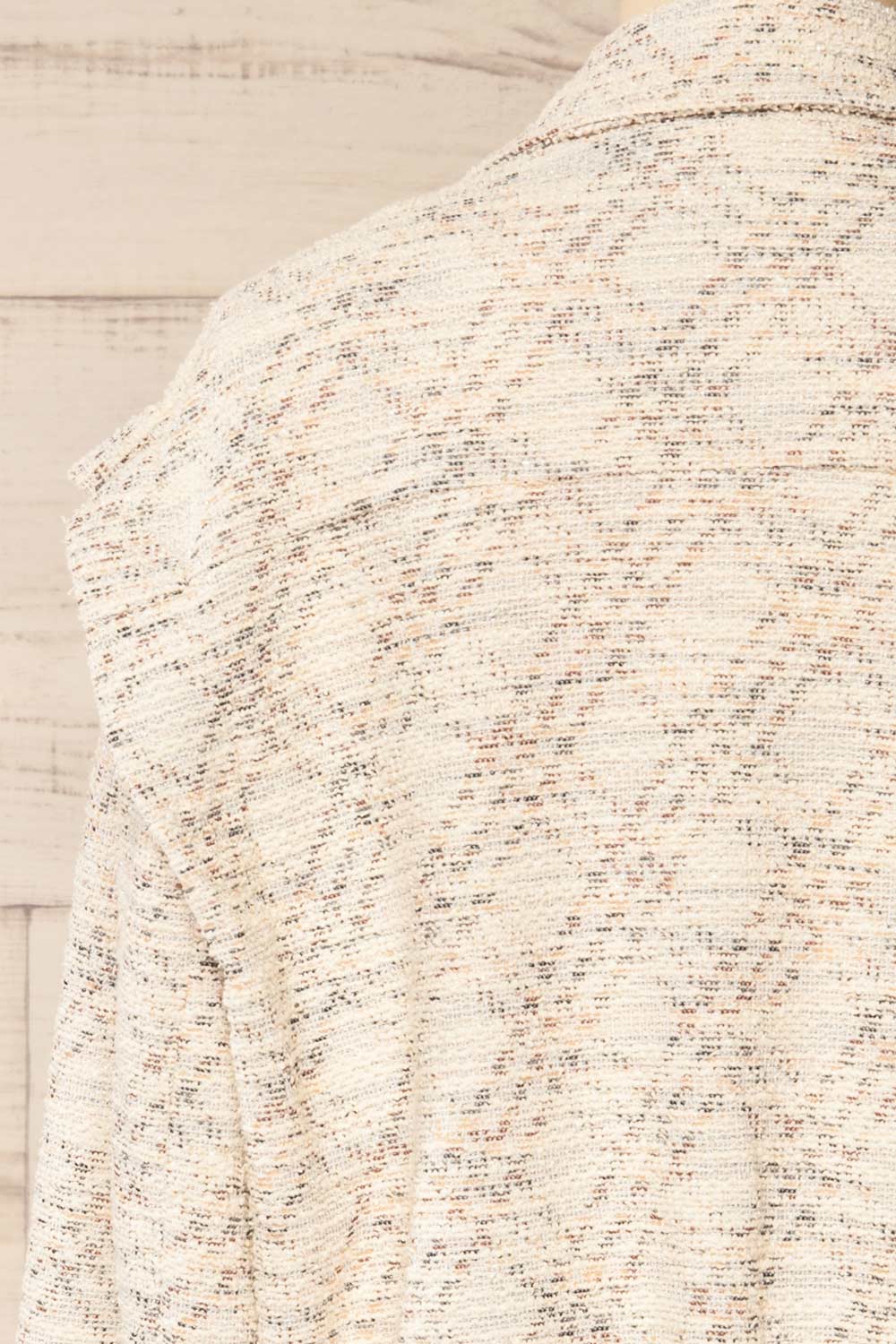 Baicheng Double-Breasted Sparkly Tweed Jacket | La petite garçonne back