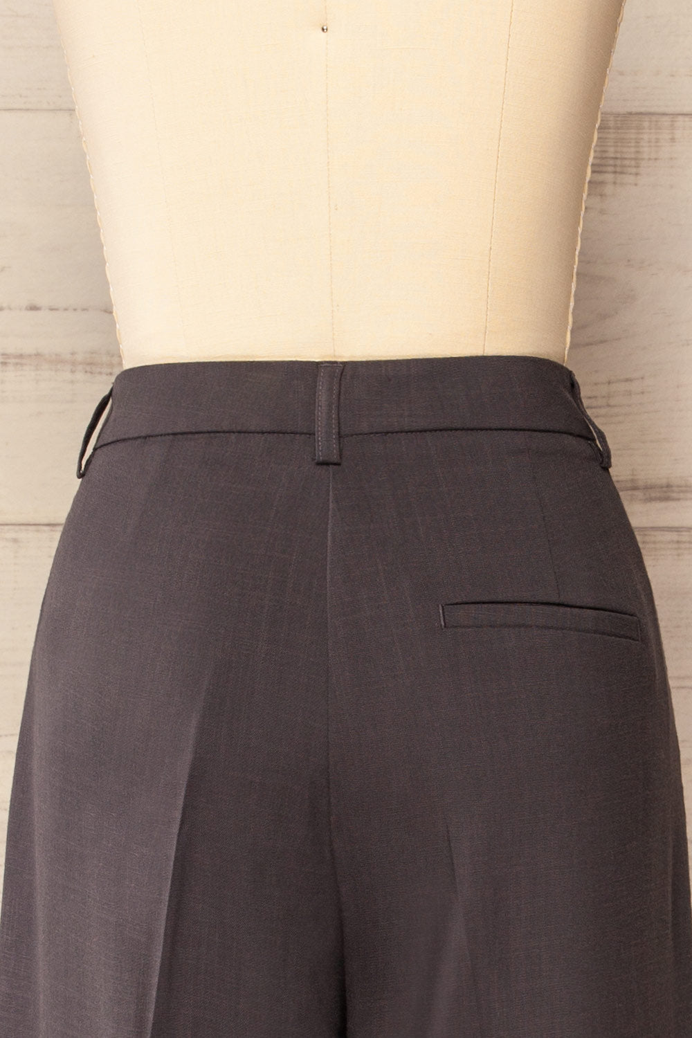 Bancroft Grey Oversized Pants w/ Front Pleats | La petite garçonne back