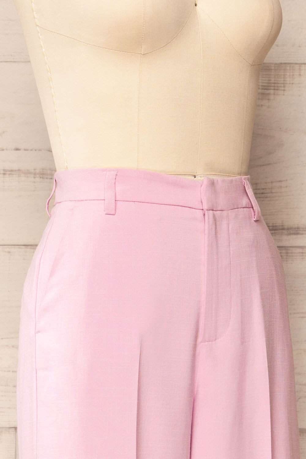 Bancroft Pink Oversized Pants w/ Front Pleats | La petite garçonne side