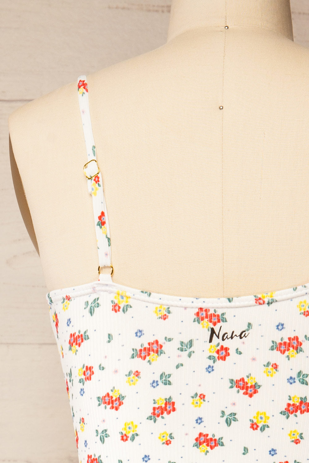 Baoding Flowers and Dots One-Piece Swimsuit | La petite garçonne back