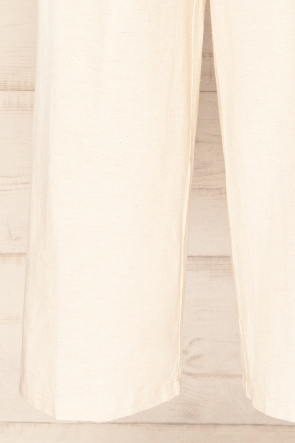 Baotou Beige Jumpsuit with Belt and Pockets | La petite garçonne bottom