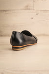 Baru Black Leather Loafers | La petite garçonne back view