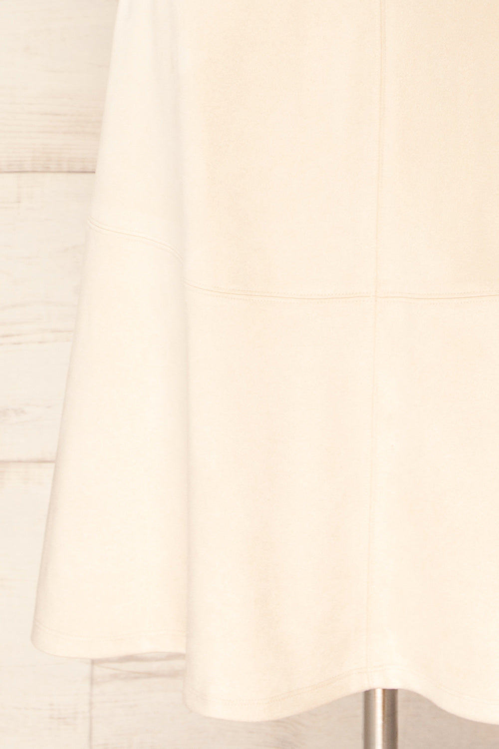 Belize Beige Faux Suede Midi Skirt | La petite garçonne bottom