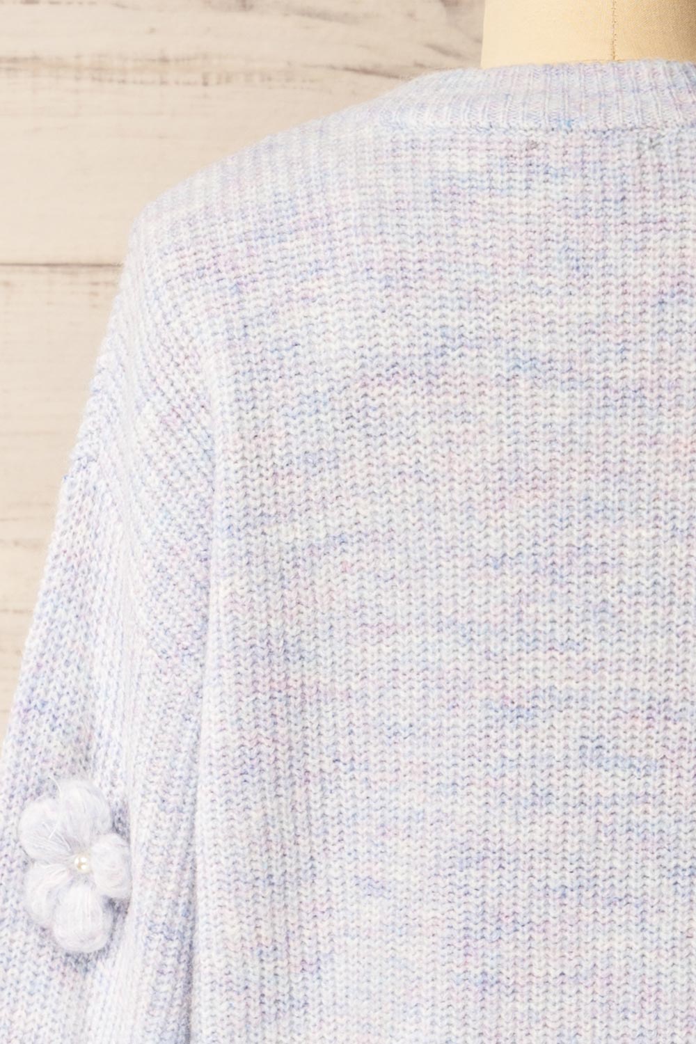 Belluno Lavender 3D Floral Sweater | La petite garçonneback