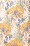 Belova Short Floral Jacquard Wrap Dress | Boutique 1861  fabric