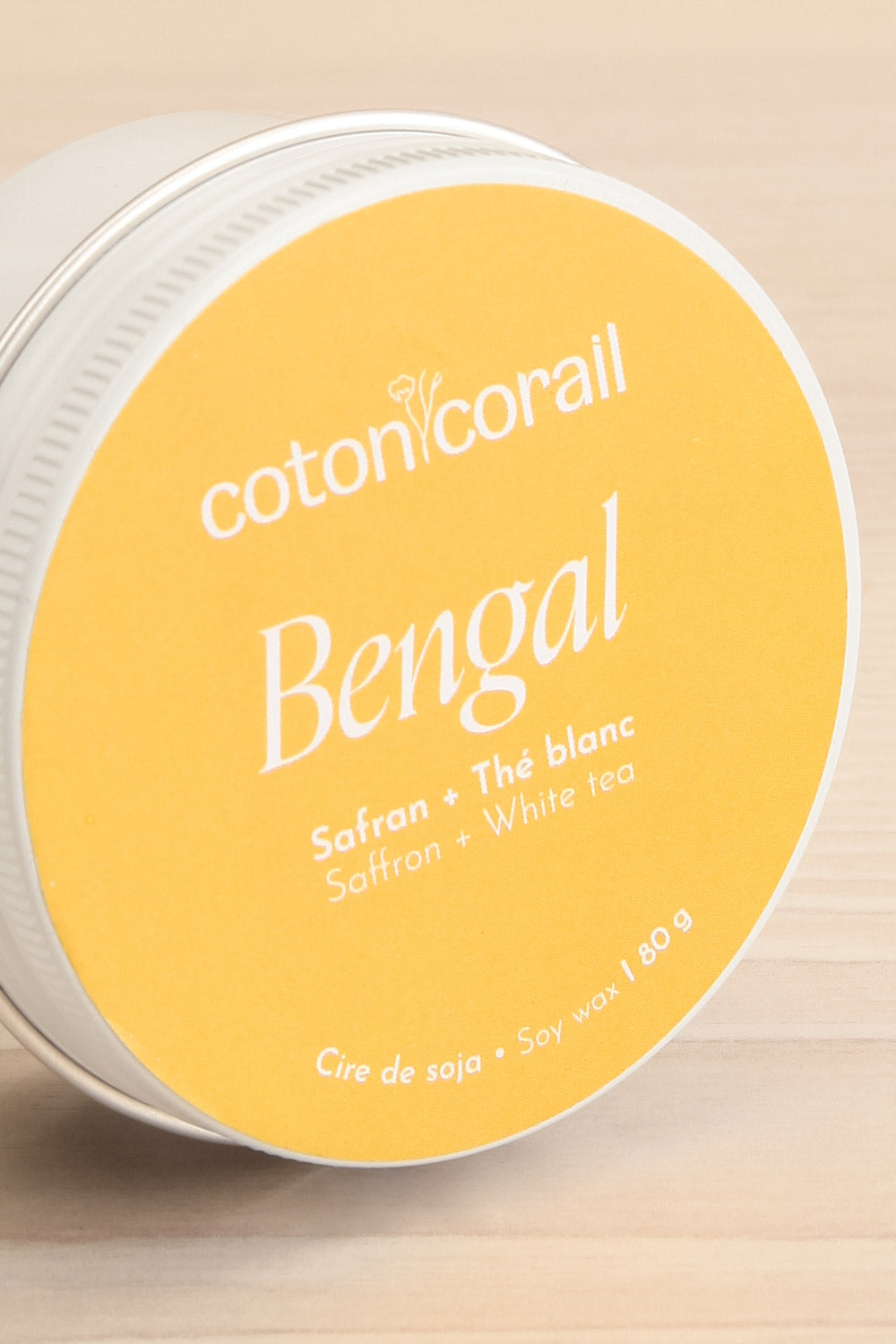 Bengal Tin Candle | Maison garçonne close-up