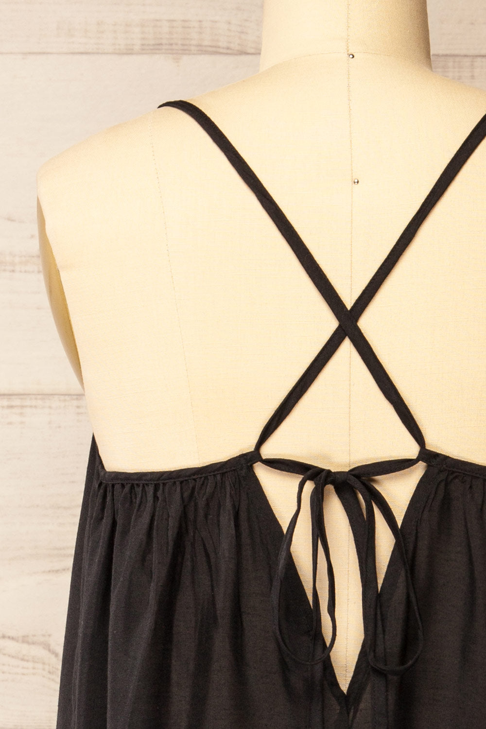 Berkana Black Midi Beach Dress | La petite garçonne front