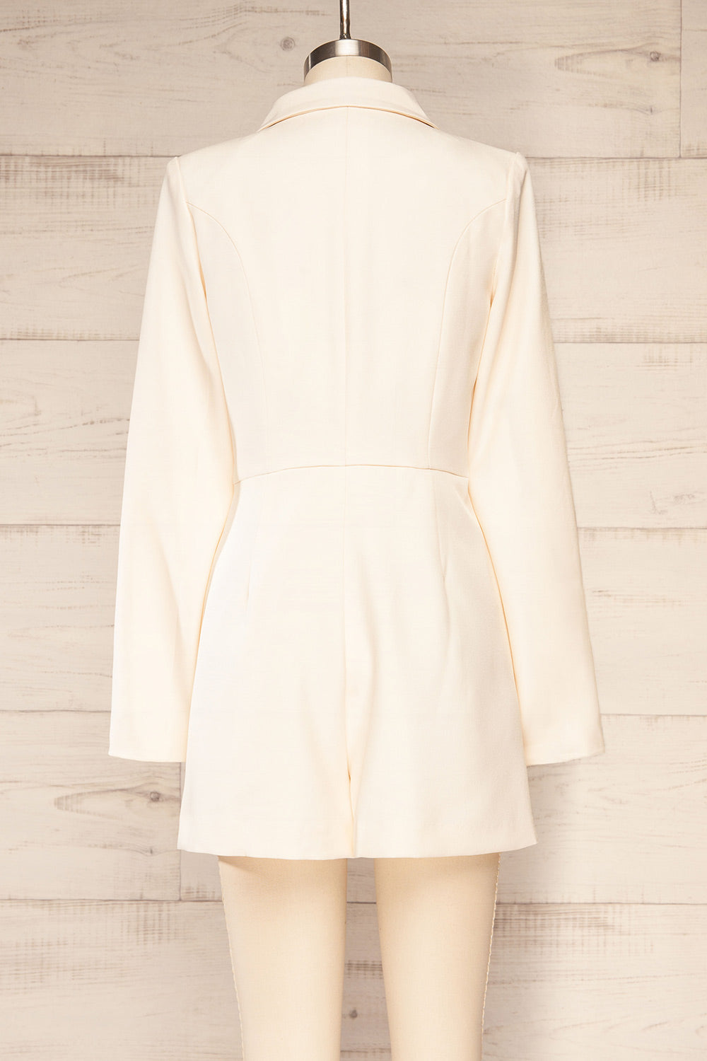 Besancon Ivory Blazer Romper | La petite garçonne back view