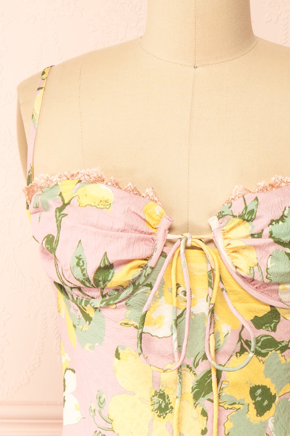 Bestie Short Pink Floral Dress | Boutique 1861 front