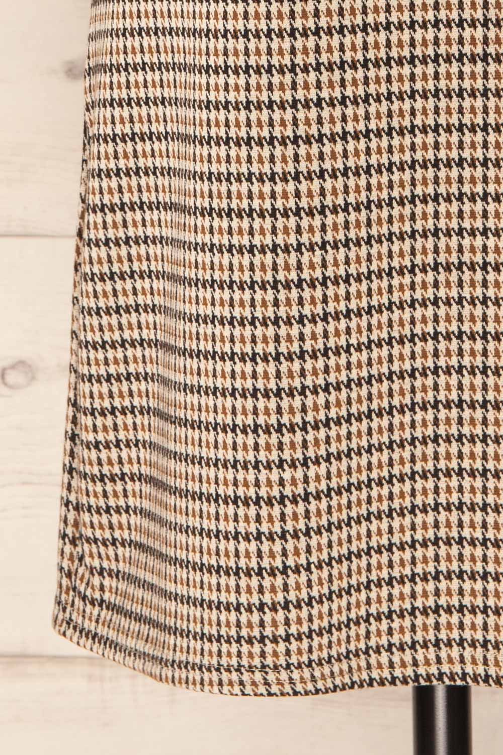 Bezaha Short Houndstooth Dress w/ 3/4 Sleeves | La petite garçonne bottom