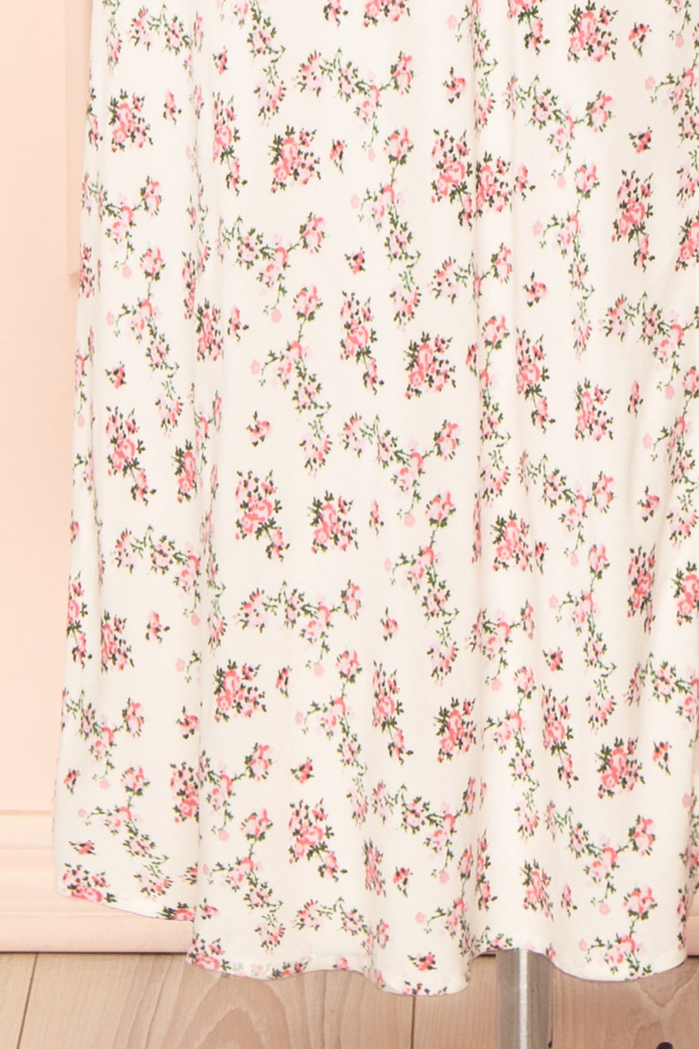 Bithia Pink Long White Skirt with Floral Pattern | Boutique 1861 bottom