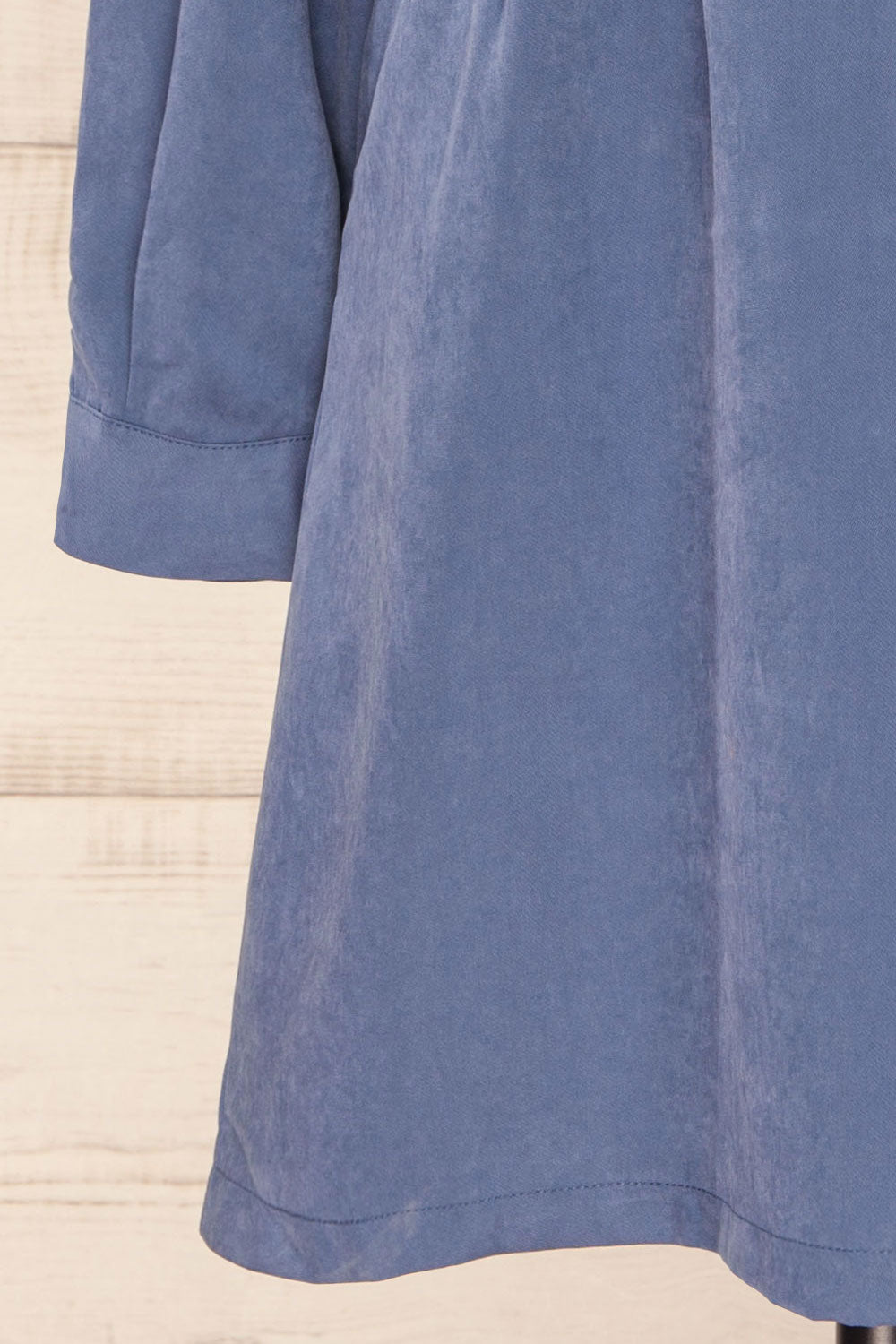 Bohrin Blue Long-Sleeved Short Dress | La petite garçonne bottom