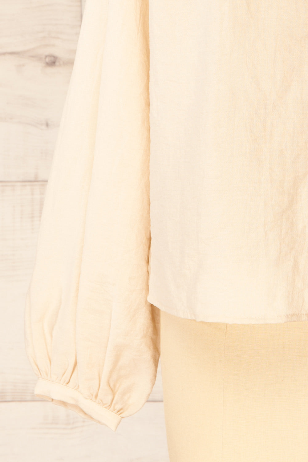 Bologna Ovesized Faux Linen Blouse | La petite garçonne sleeve