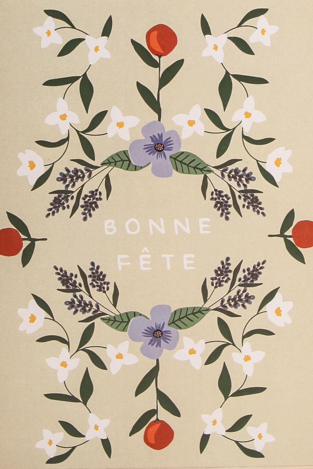 Bonne Fete - Colourful Fiesta Card | Maison garçonne close-up