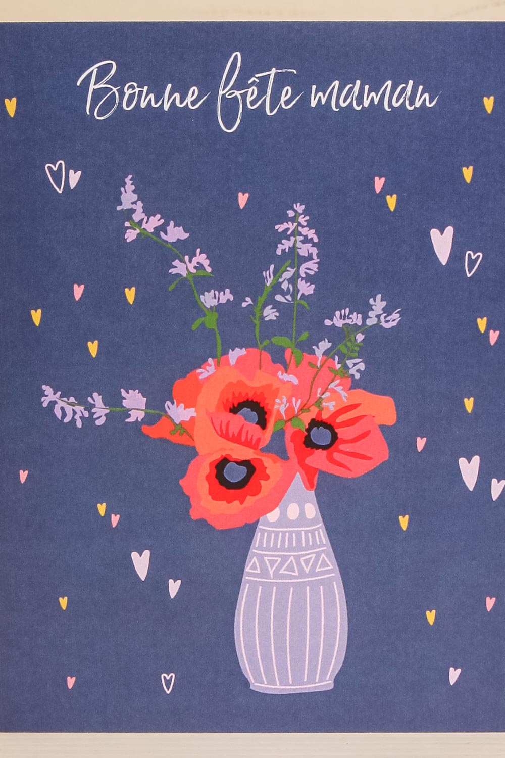 CARTE - BONNE FETE MAMAN FLEUR close-up