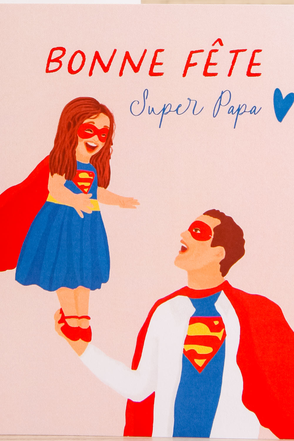 Bonne Fete Super Papa Card | Maison garçonne close-up