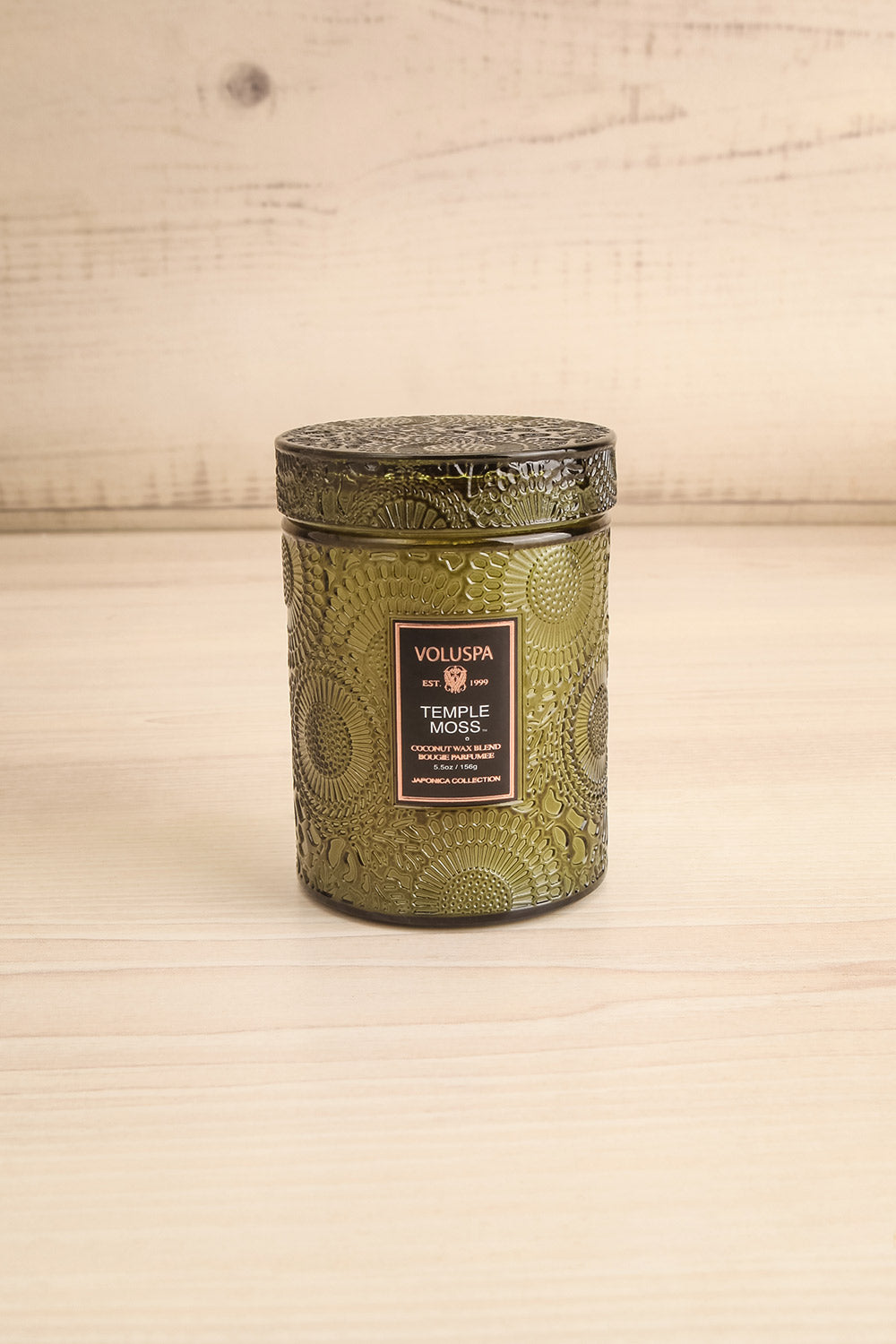 Temple Moss Medium Glass Candle by Voluspa | Maison garçonne