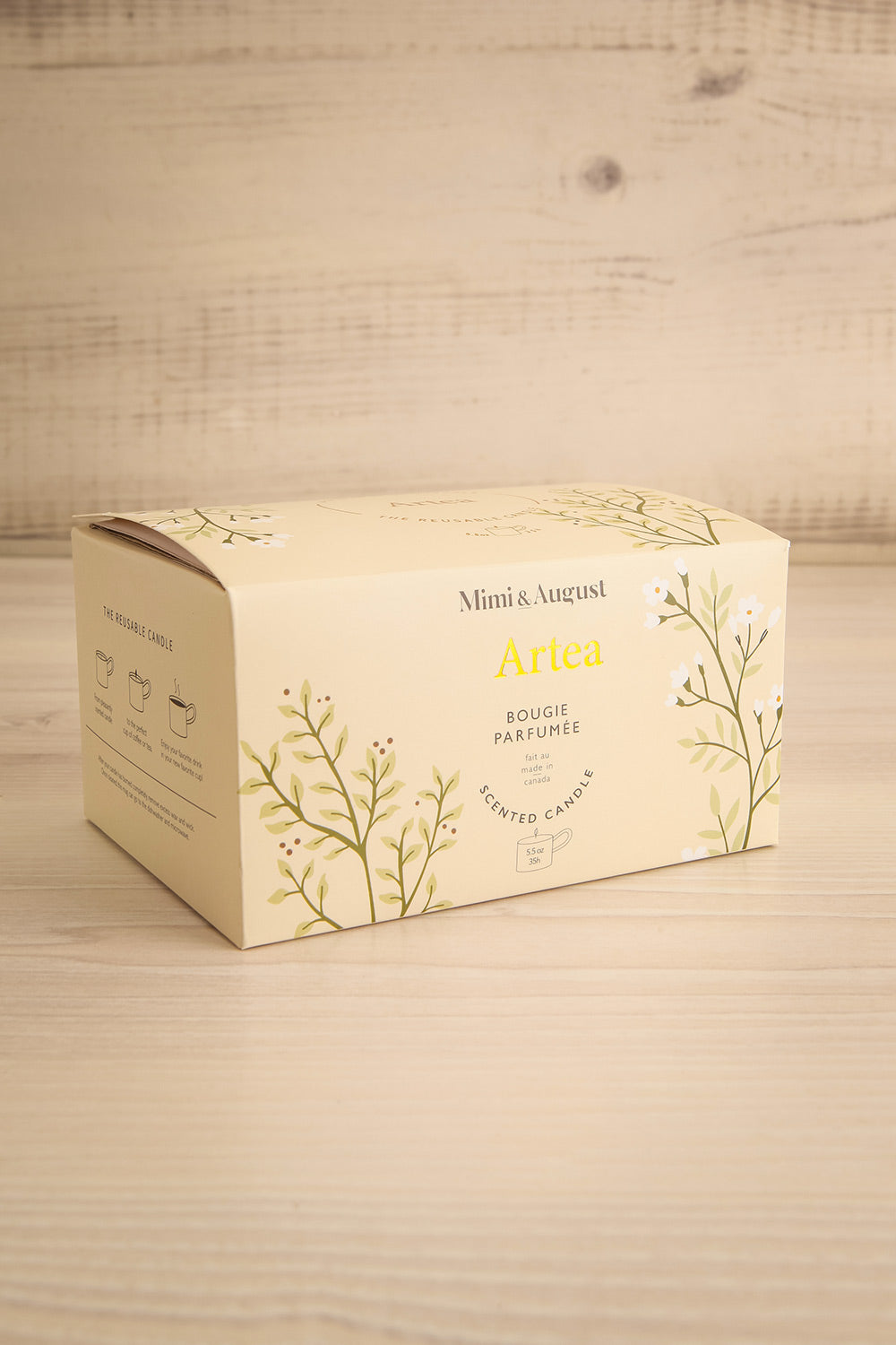 Artea Reusable Candle - 3 Options | Maison garçonne 5oz box