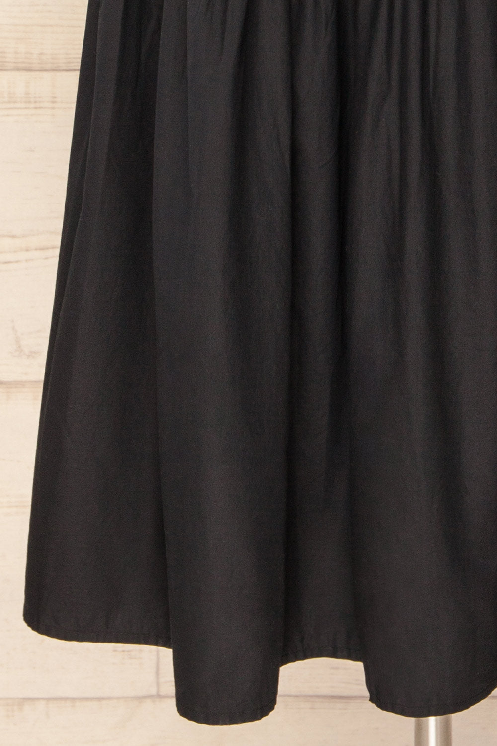 Brocko Black Midi Dress w/ Thin Straps | La petite garçonne bottom