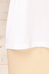 Brossard White Round Neck T-Shirt | La petite garçonne  bottom