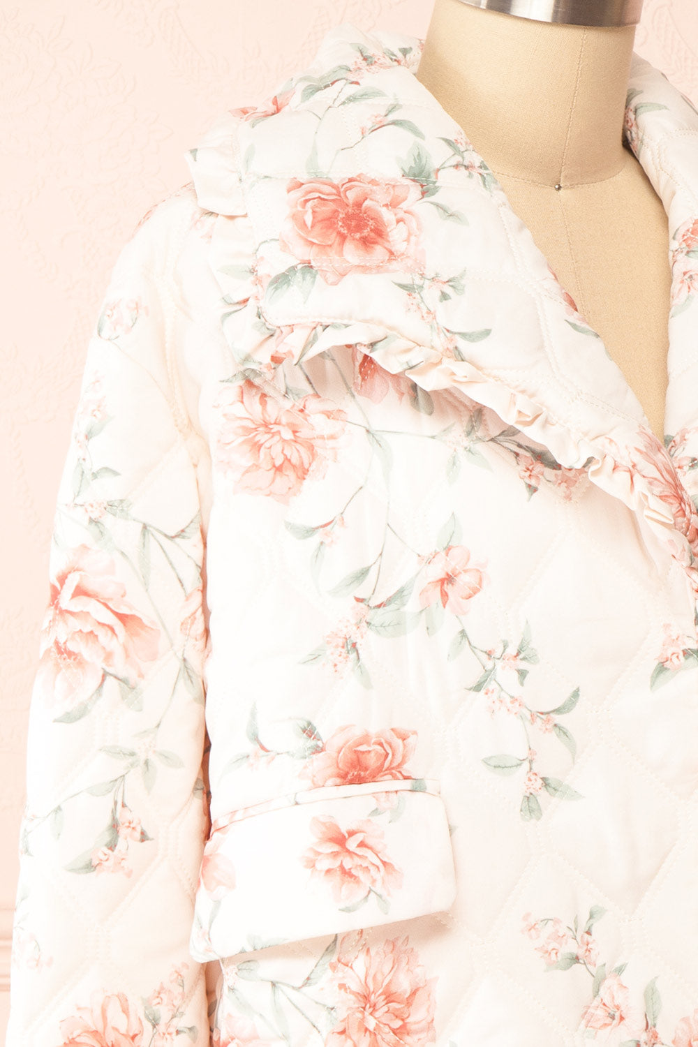 Broubie Button-up Floral Quilted Jacket | Boutique 1861  side