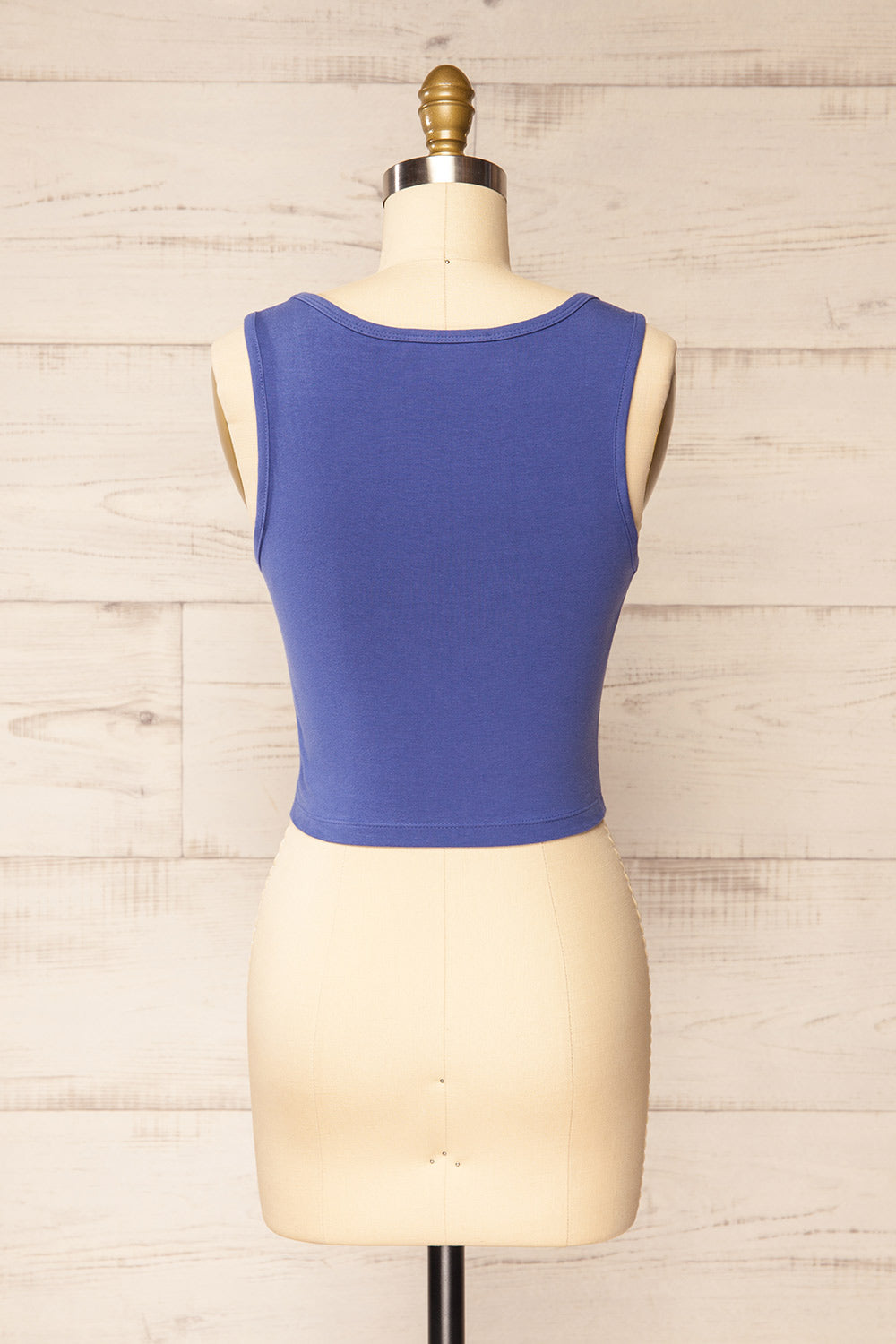 Brutus Purple Square Neck Cropped Cami | La petite garçonne back view