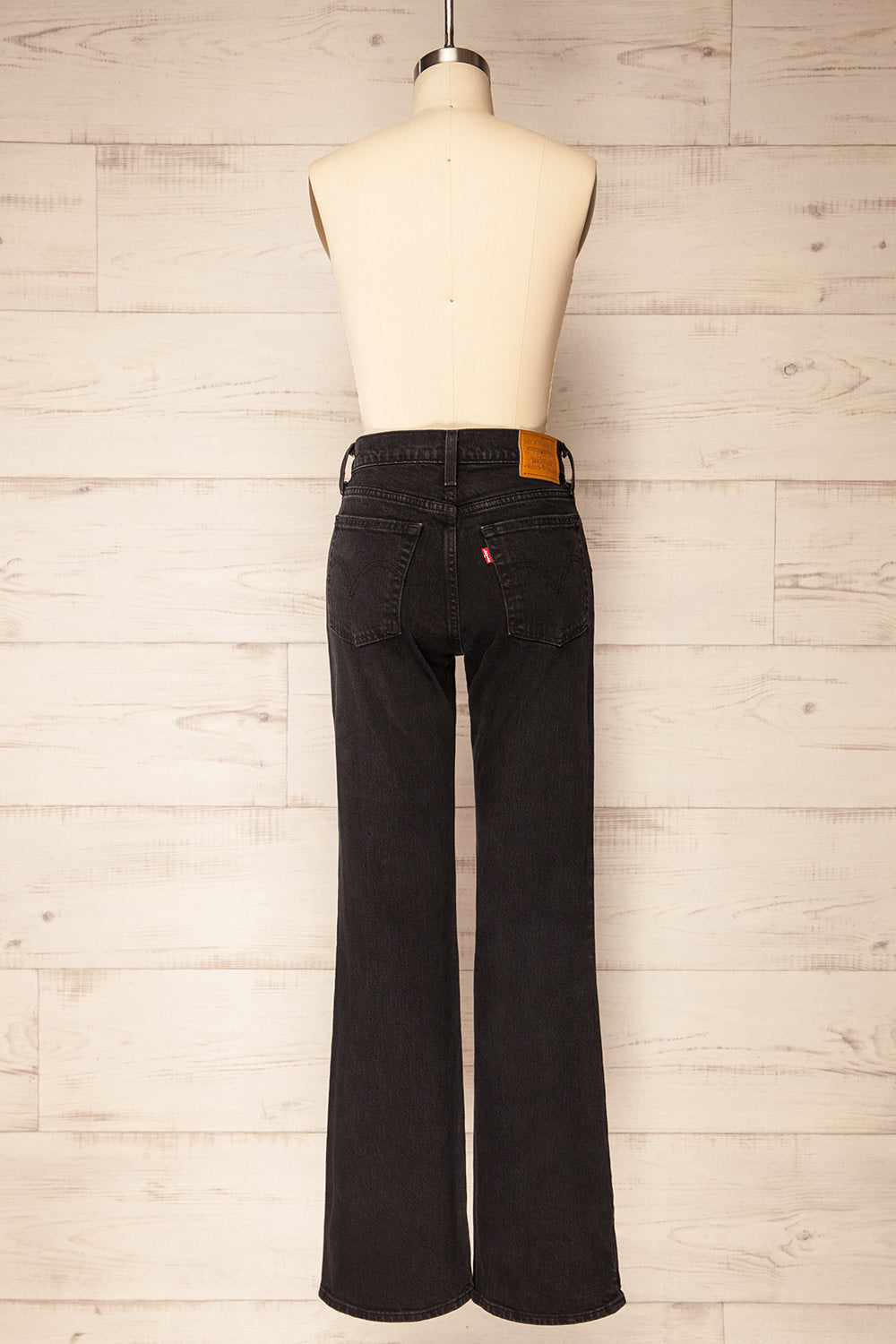 Bucharest Black Bootcut Jeans | La petite garçonne back view