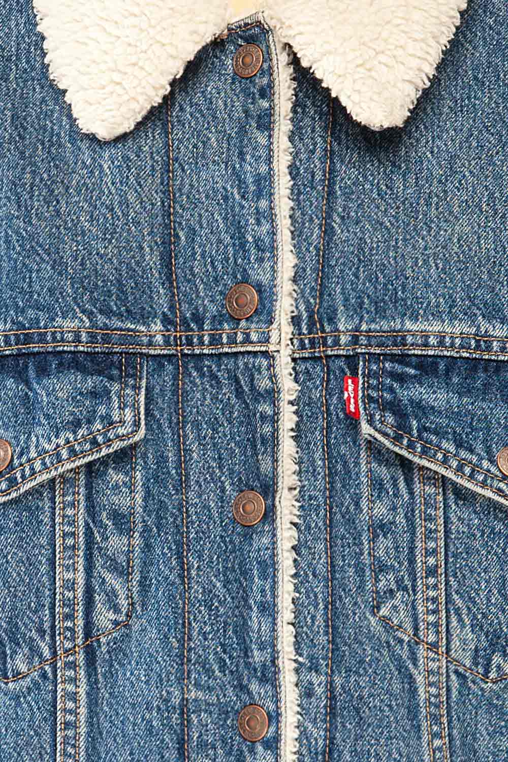 Bukhara Denim Jacket w/ Sherpa Lining | La petite garçonne fabric