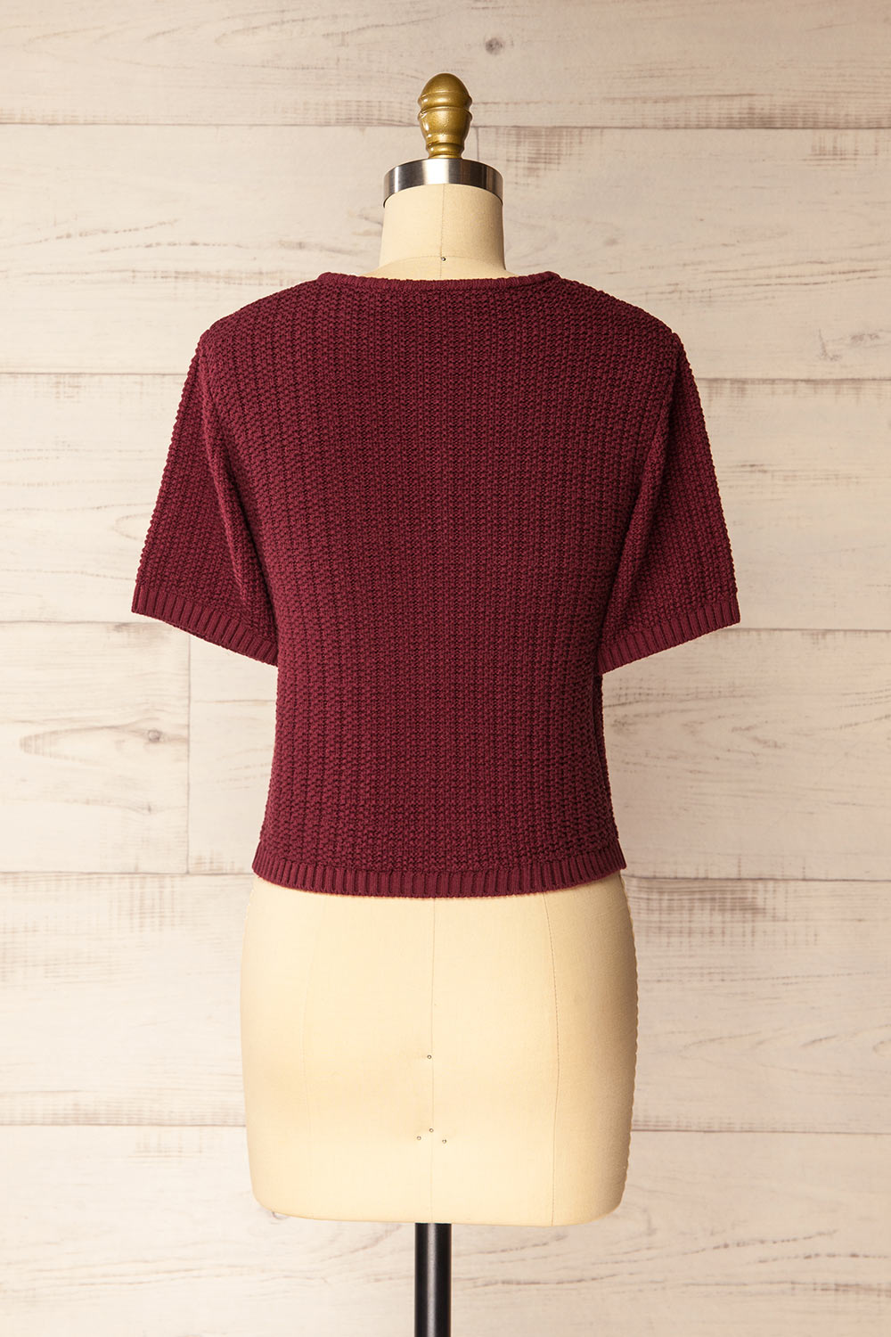 Cairns Bourgogne | Haut Boutonné en Tricot