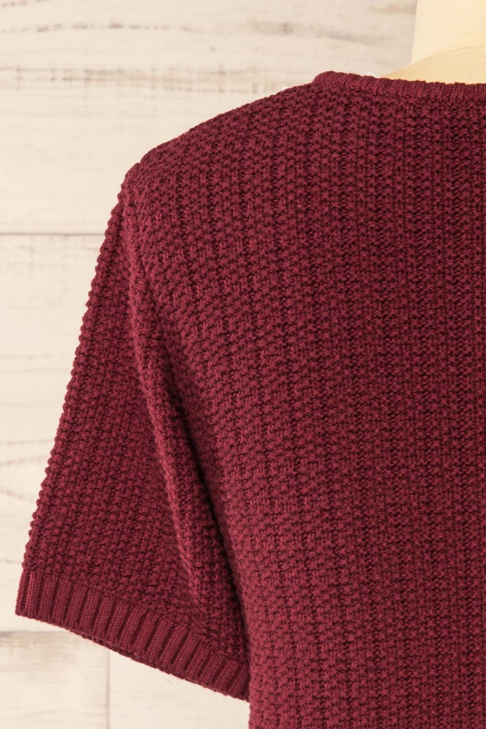 Cairns Bourgogne | Haut Boutonné en Tricot