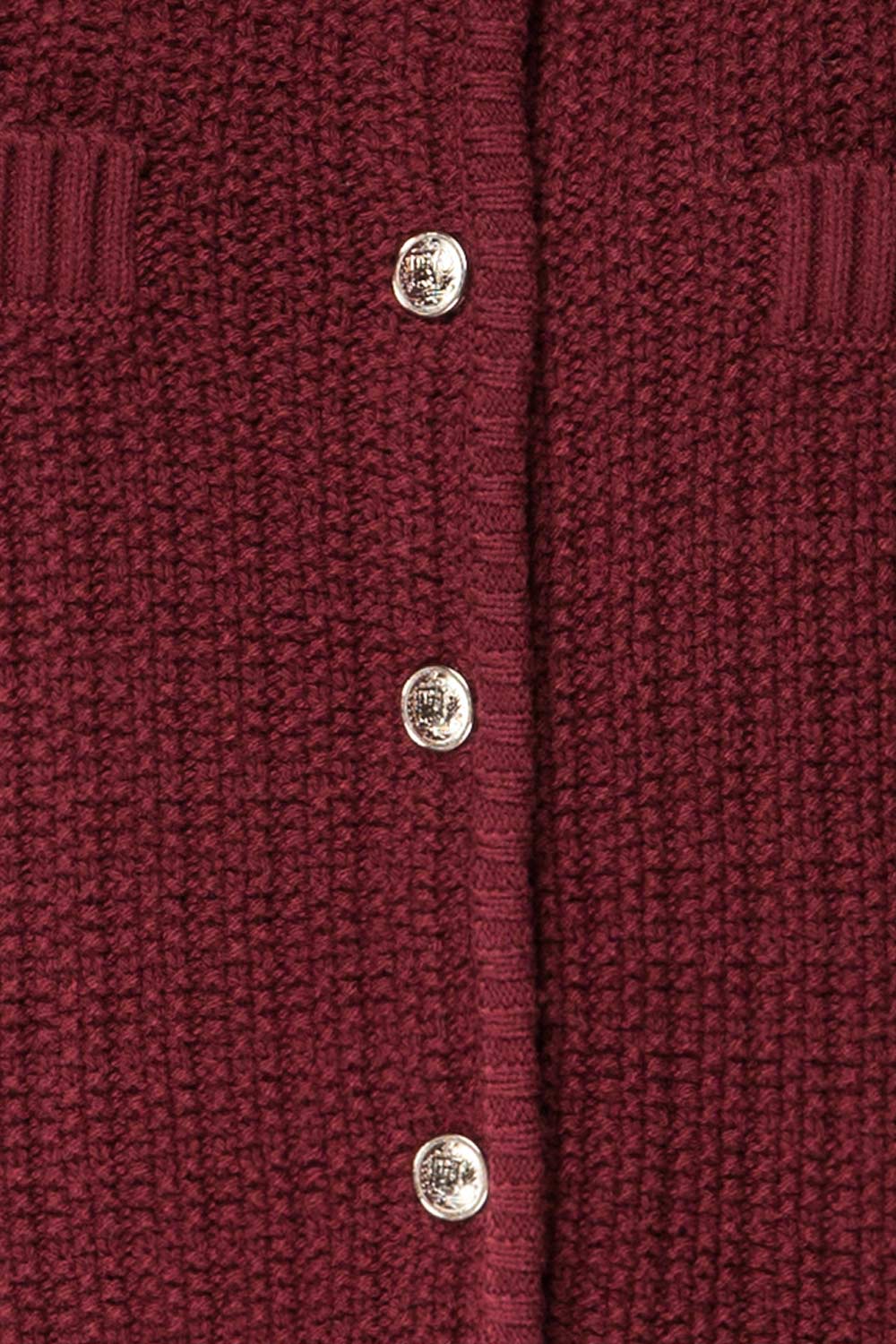 Cairns Bourgogne | Haut Boutonné en Tricot