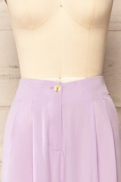 Calbuco High-Waisted Lilac Pants | La petite garçonne front