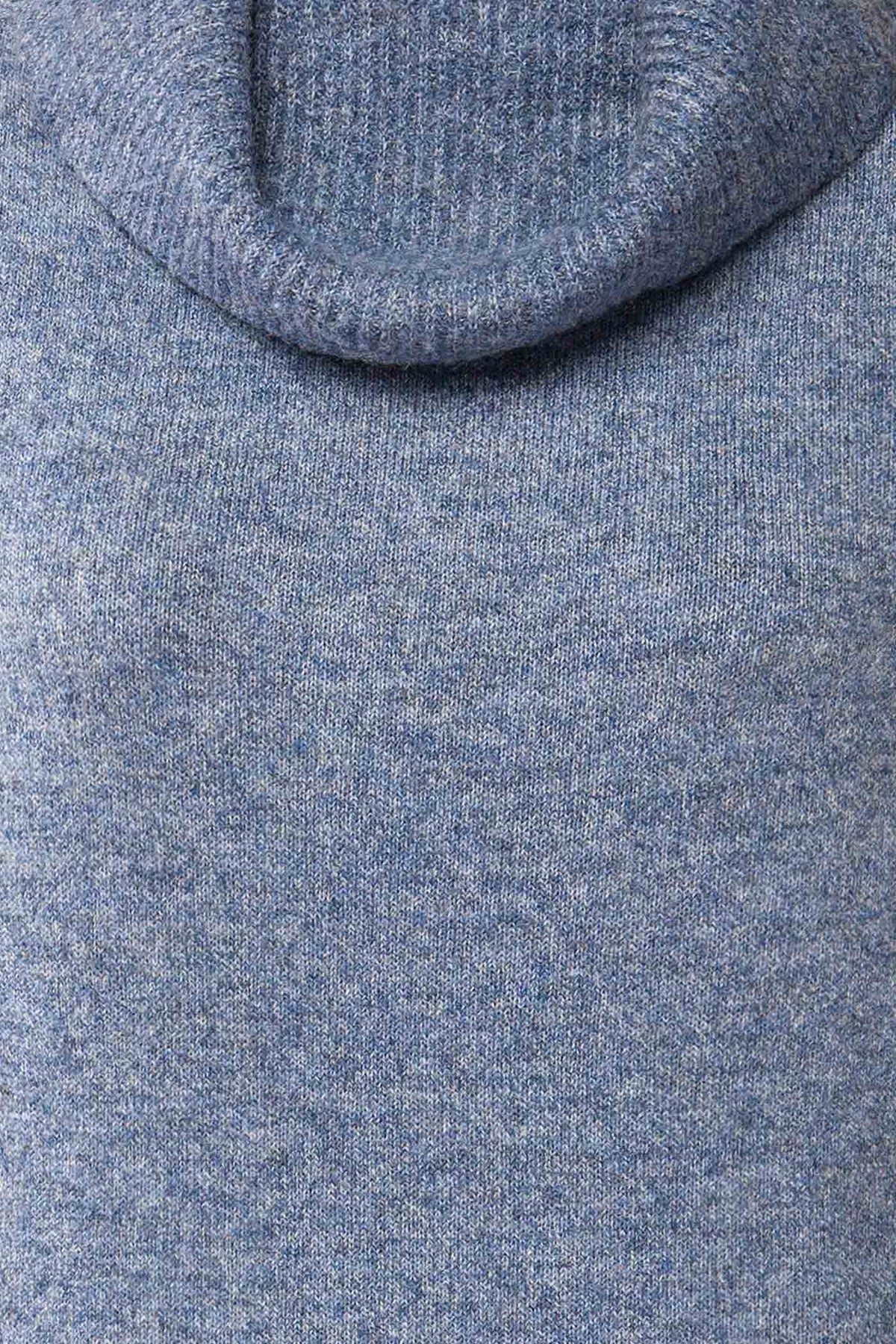 Calixte Blue | Short-Sleeve Knitted Sweater