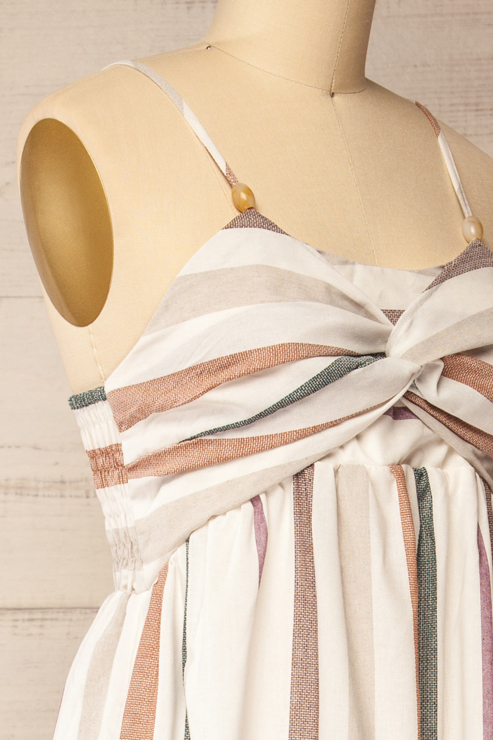 Callao Long Sriped Dress w/ Pockets | La petite garçonne side