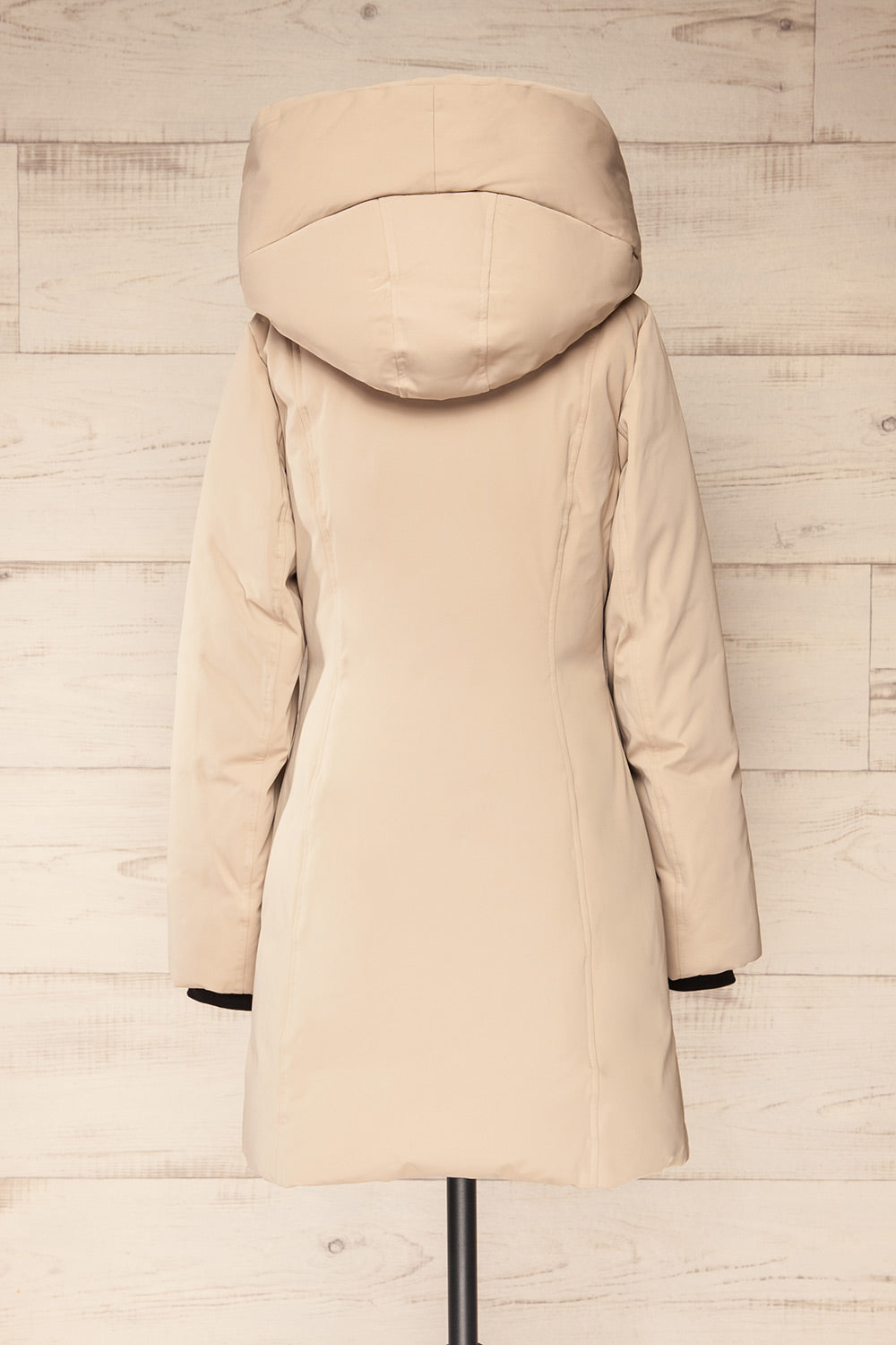 Camelia Ivory Quilted Soia&Kyo Parka with Hood | La Petite Garçonne back view