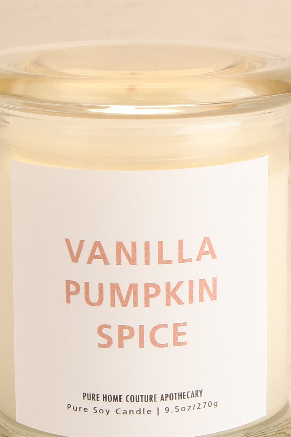 Vanilla Pumpkin Spice Candle | Maison garçonne close-up