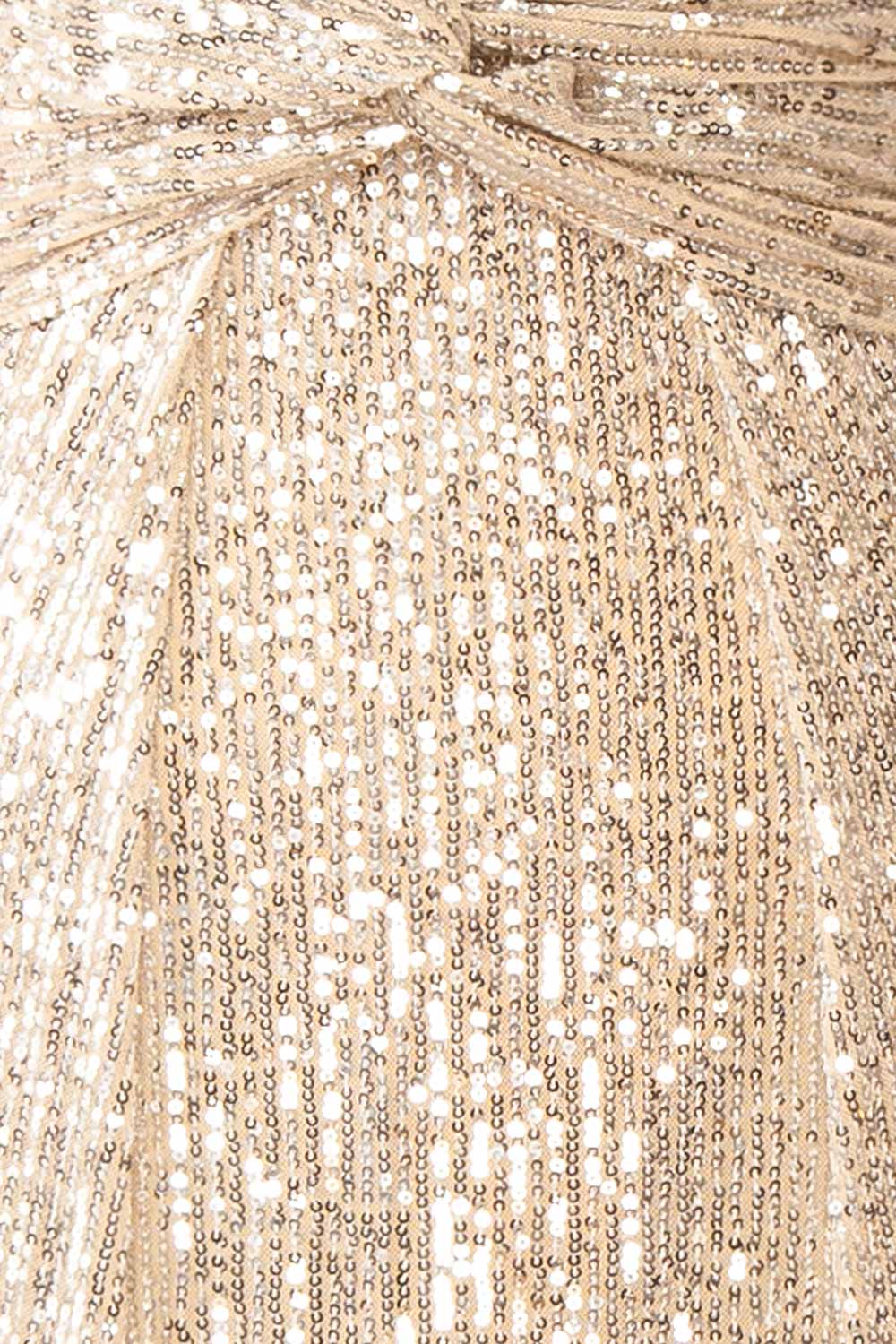 Carlene Maxi Sequins Dress with Slits | Boutique 1861 fabric