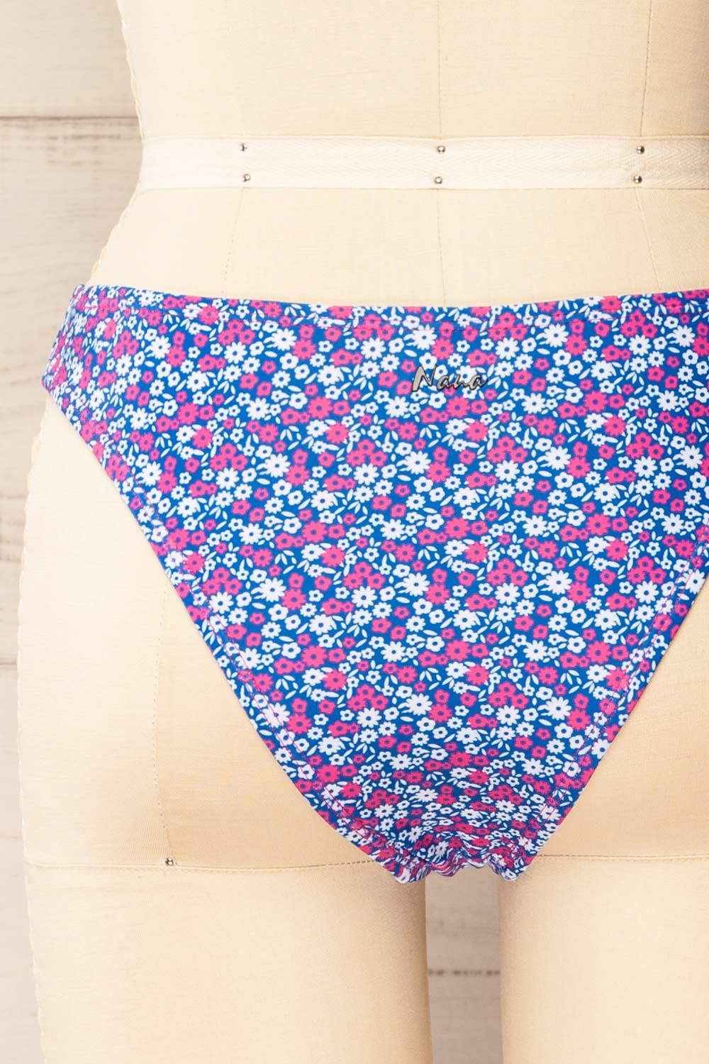 Carora Floral Blue Bikini Bottom | La petite garçonne back