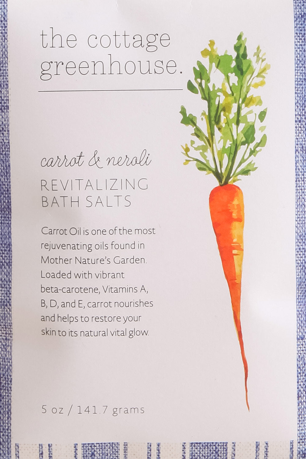 Carrot & Neroli Bath Salts | Maison garçonne close-up