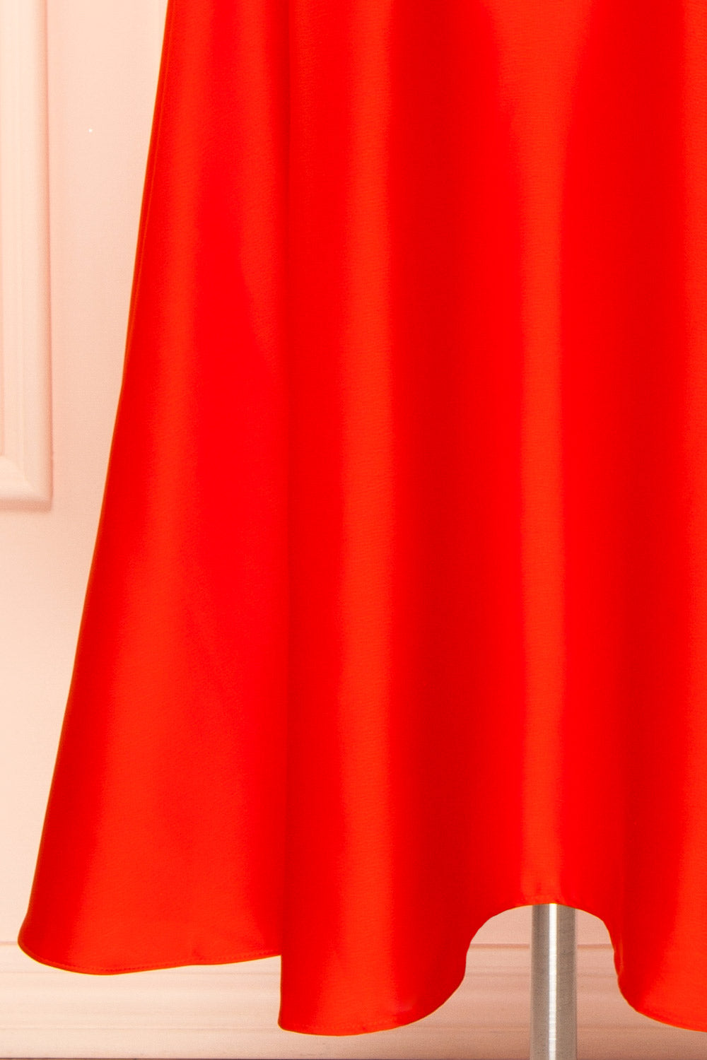 Caryanne Red Tie-Back Satin Dress | Boutique 1861 bottom