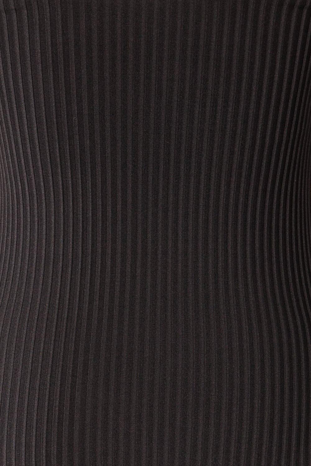 Casablanca Black Ribbed One-Piece Swimsuit | La petite garçonne fabric