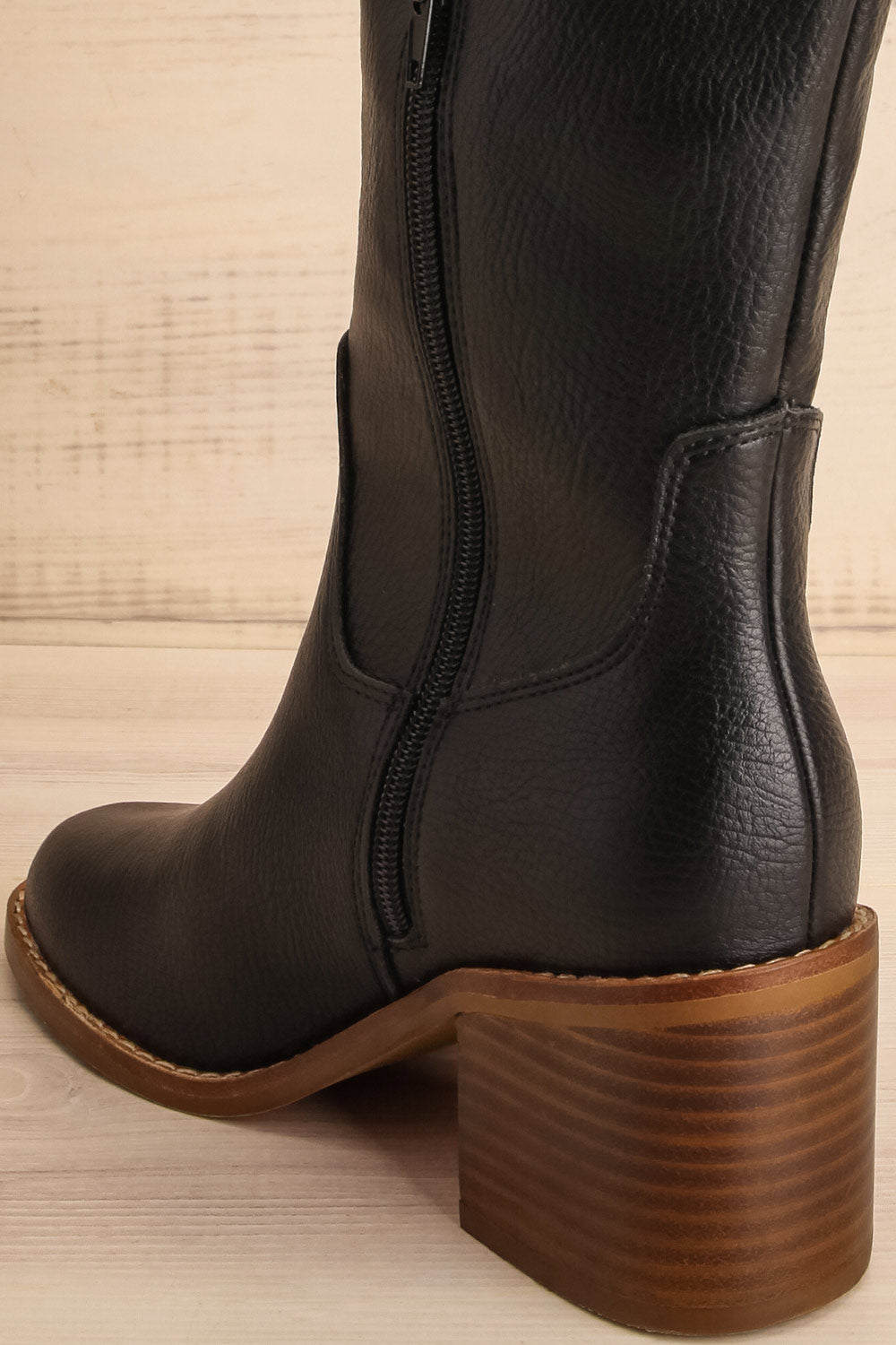 Celaya Mid-High Heeled Boots | La petite garçonne back