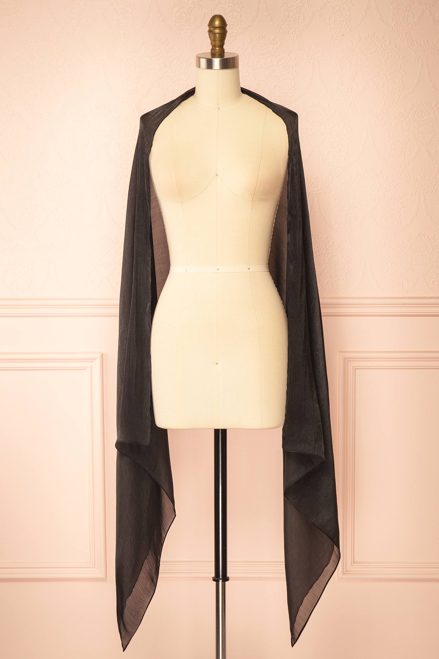 Cerelia Black Shimmery Shawl | Boutique 1861 view