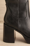 Chagford Mid-High Heeled Boots | La petite garçonne side back close-up
