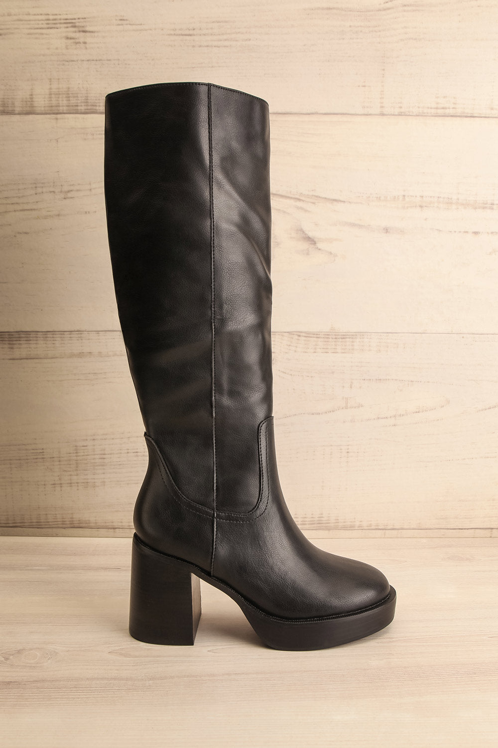 Chagford Mid-High Heeled Boots | La petite garçonne side view