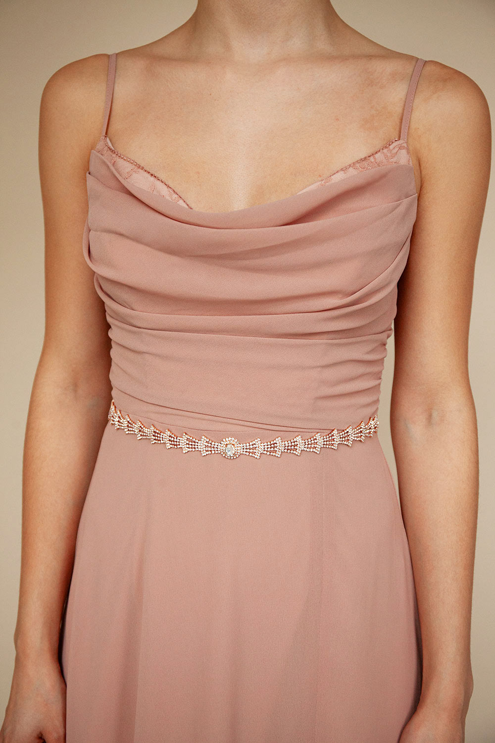 Charnel Rose Gold Crystal Belt | Boudoir 1861 model