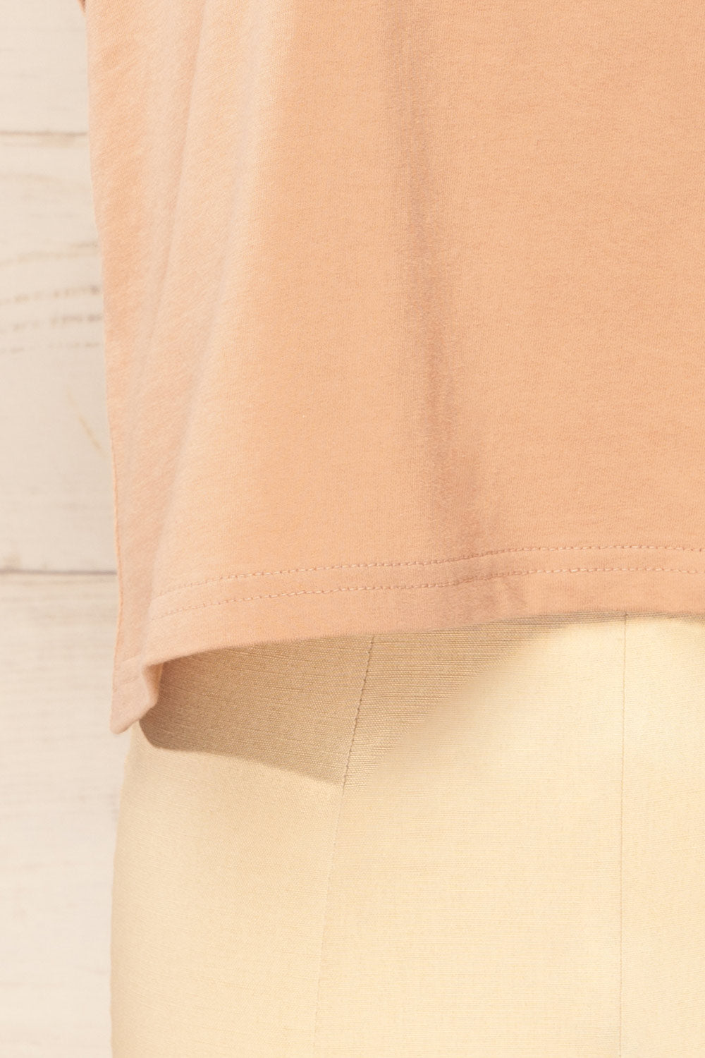 Cheddington Beige Cropped T-Shirt | La petite garçonne  bottom