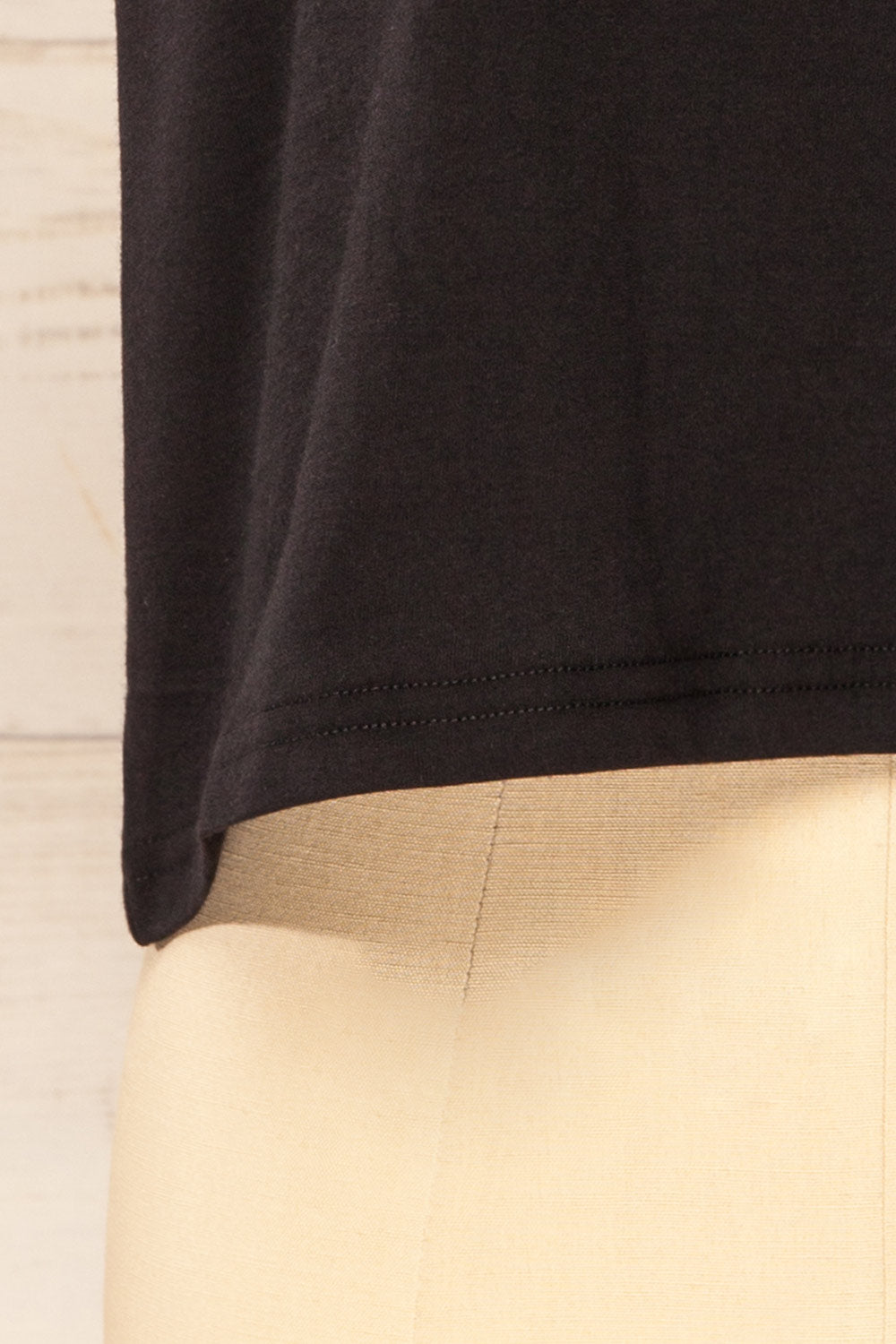 Cheddington Black Cropped T-Shirt | La petite garçonne bottom